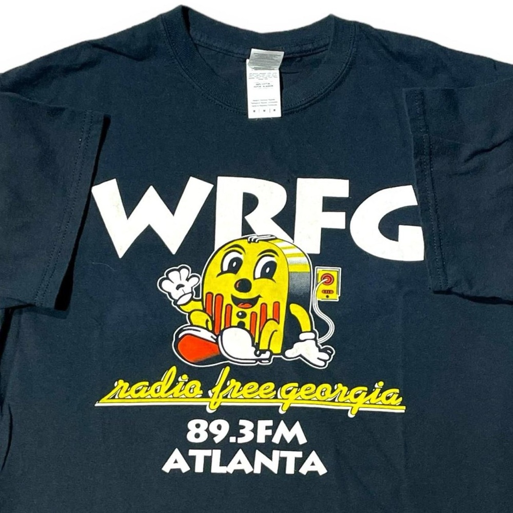 VINTAGE RADIO CARTOON WRFG ATLANTA GEORGIA T-SHIRT